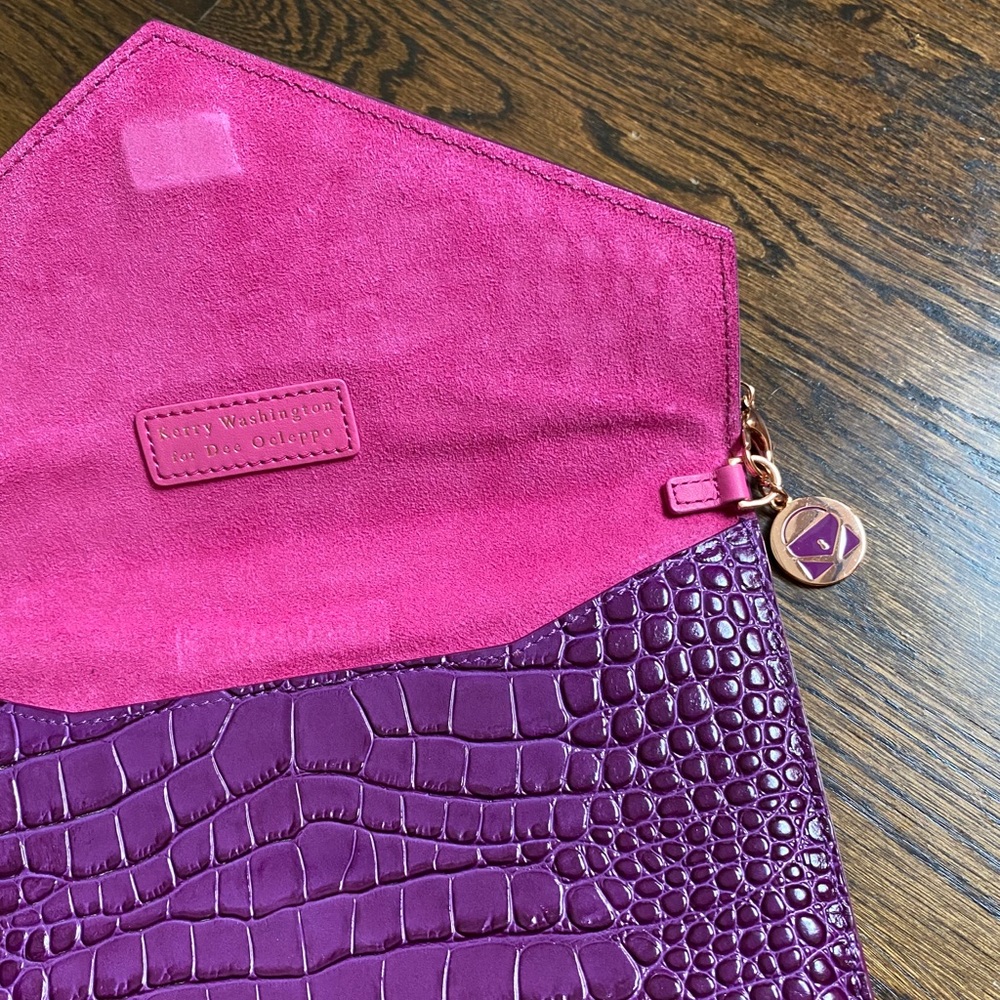 New Kerry Washington Dee Ocleppo Purple Purse